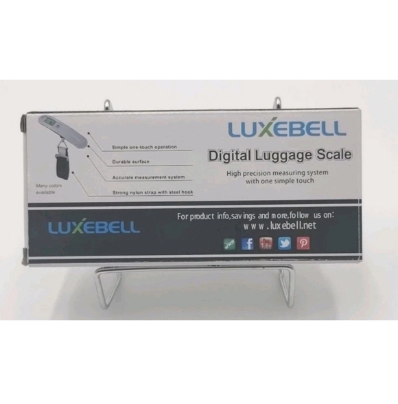 Luxebell Digital Luggage Scale 110lb Capacity, LED Display, Compact Auto Off New - Picture 2 of 2